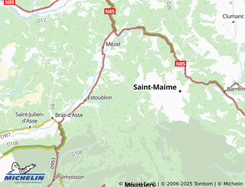 MICHELIN-Landkarte Trévans - ViaMichelin