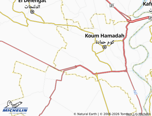Mapa MICHELIN al-Hudayn - ViaMichelin