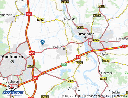 Carte MICHELIN Twello - ViaMichelin