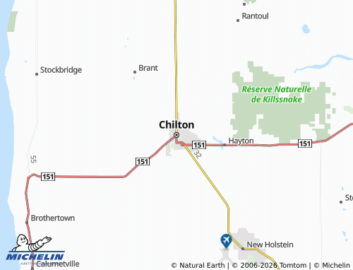 Mappa MICHELIN Chilton - ViaMichelin