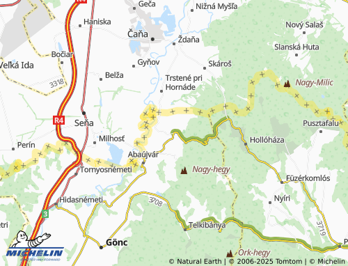 MICHELIN Kéked map - ViaMichelin