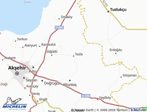 MICHELIN Yazla map - ViaMichelin