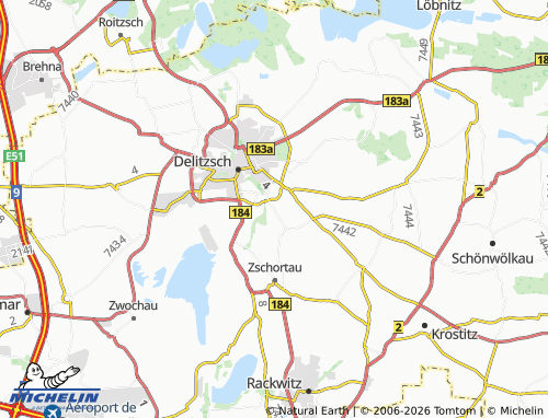 MICHELIN Zschepen map - ViaMichelin