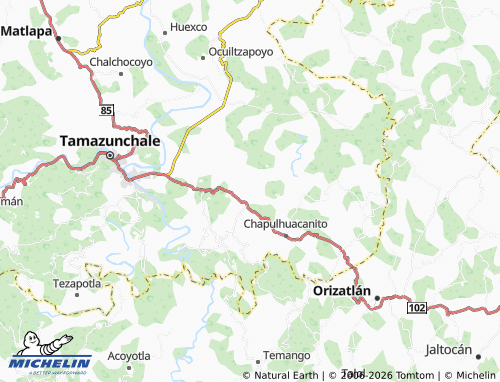 Mapa MICHELIN Tezontla - ViaMichelin