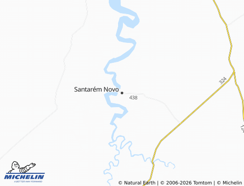 Mapa MICHELIN Santarém Novo - ViaMichelin