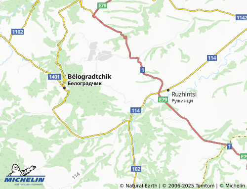 MICHELIN-Landkarte Varbovchets - ViaMichelin