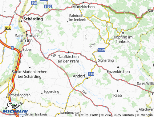 MICHELIN Gumping map - ViaMichelin