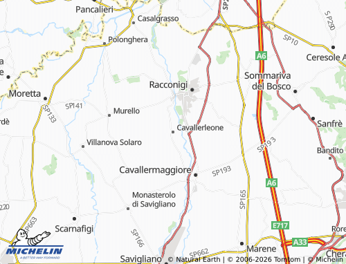 Mapa MICHELIN Cavallerleone - ViaMichelin