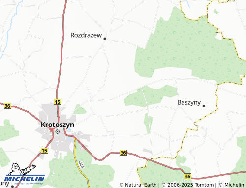 Mapa MICHELIN Rózopole - ViaMichelin