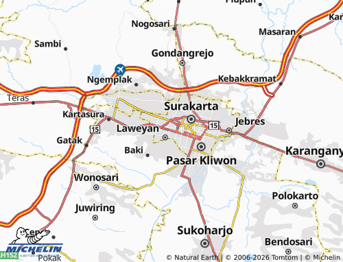 MICHELIN Purwosari map - ViaMichelin