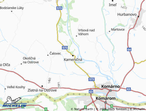 MICHELIN-Landkarte Kameničná - ViaMichelin
