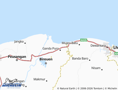 MICHELIN Lapang Barat map - ViaMichelin