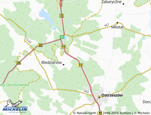 Carte MICHELIN Niedźwiedź - ViaMichelin