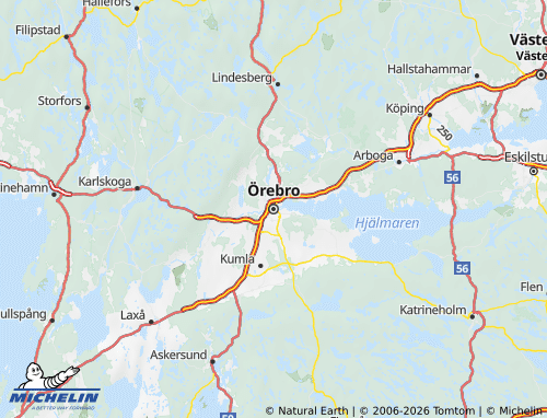 MICHELIN-Landkarte Örebro - ViaMichelin
