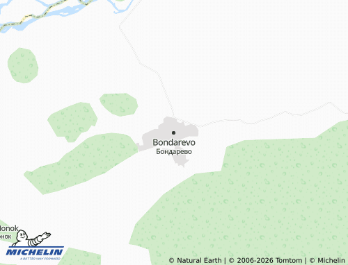 MICHELIN-Landkarte Bondarevo - ViaMichelin