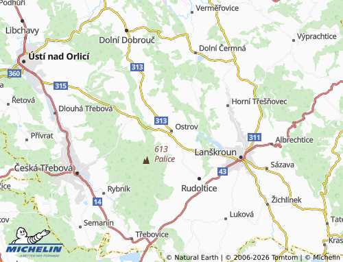 Mappa MICHELIN Ostrov - ViaMichelin