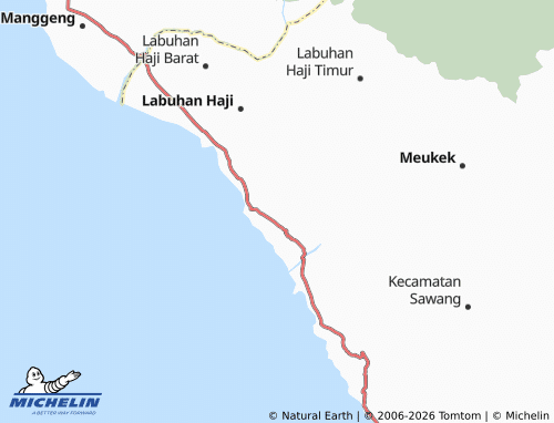 Mappa MICHELIN Padang Peulumat - ViaMichelin
