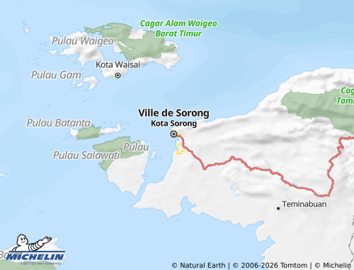 Mapa MICHELIN Sorong - ViaMichelin
