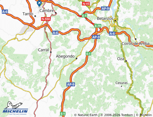 Mapa MICHELIN Abegondo (Santaia) - ViaMichelin