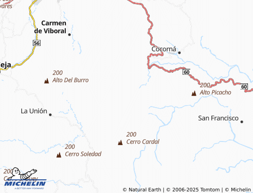 MICHELIN Belén Chaverras map - ViaMichelin