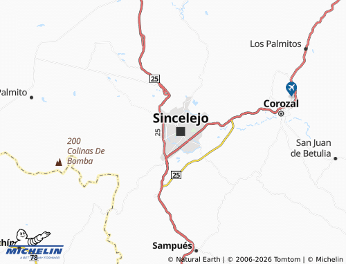 MICHELIN Las Américas map - ViaMichelin