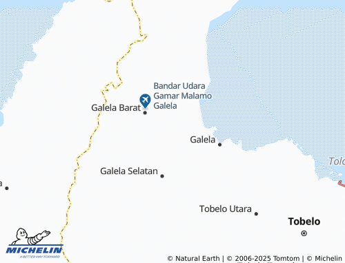 MICHELIN Danau Galela map - ViaMichelin
