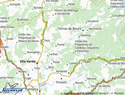 Mapa MICHELIN Sequeiros - ViaMichelin