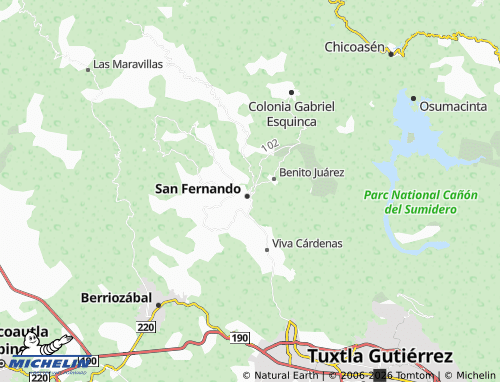 MICHELIN San Miguel map - ViaMichelin
