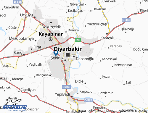 MICHELIN Dabanoğlu map - ViaMichelin