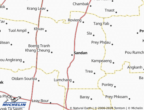 MICHELIN Sandan map - ViaMichelin