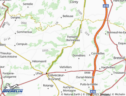Carte MICHELIN Catheux - ViaMichelin