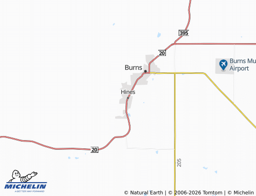 Mapa MICHELIN Hines - ViaMichelin