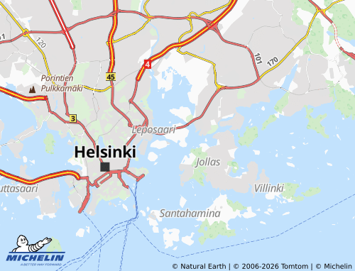 Kaart MICHELIN Kulosaari - ViaMichelin