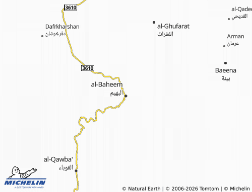 Carte MICHELIN al-Baheem - ViaMichelin