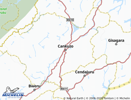 Carte MICHELIN Cankuzo - ViaMichelin