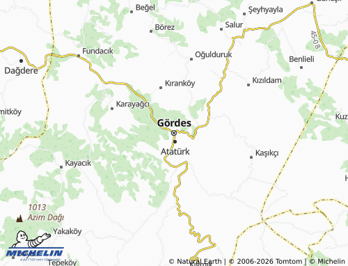 Mappa MICHELIN Gördes - ViaMichelin