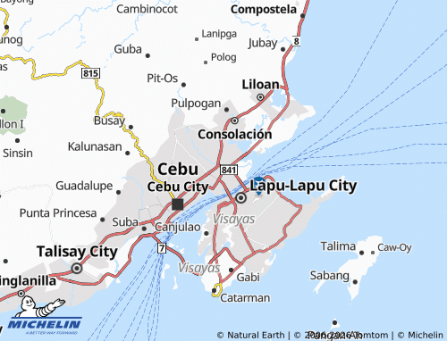 MICHELIN Alang-Alang map - ViaMichelin