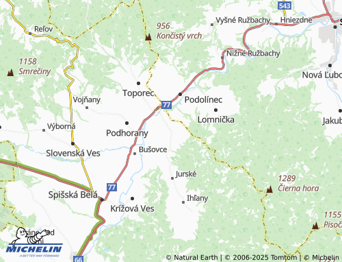 MICHELIN Holumnica map - ViaMichelin