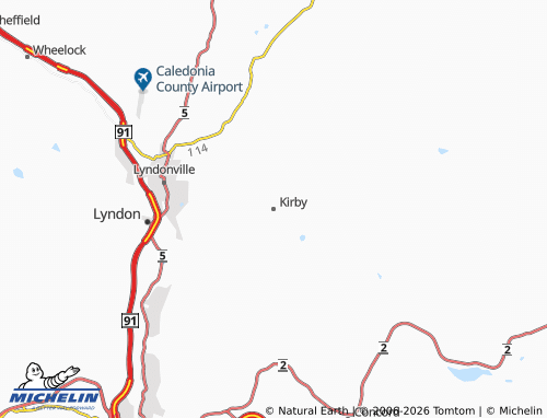 Carte MICHELIN Kirby - ViaMichelin