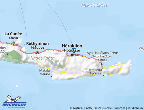 Mappa MICHELIN Creta - ViaMichelin