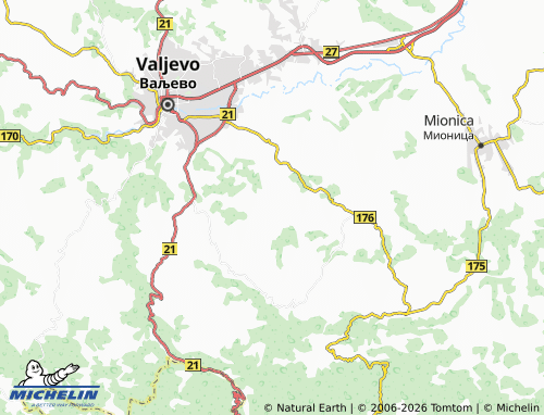 Mapa MICHELIN Žabari - ViaMichelin
