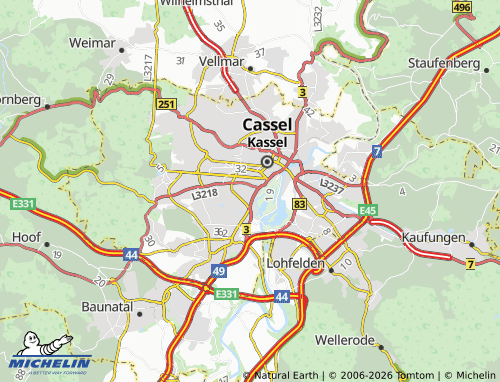 MICHELIN Süd map - ViaMichelin