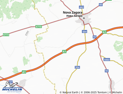 MICHELIN Zagortsi map - ViaMichelin