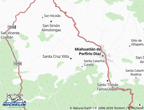 MICHELIN Abajo map - ViaMichelin