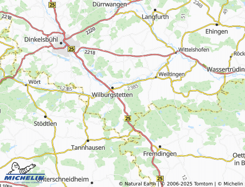 MICHELIN Wolfsbühl map - ViaMichelin