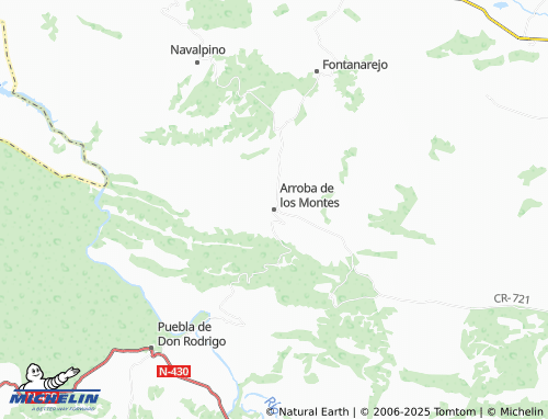 MICHELIN Arroba de los Montes map - ViaMichelin