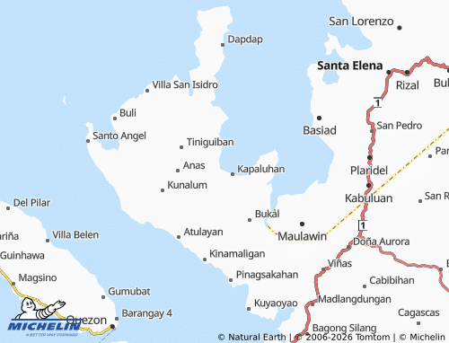 MICHELIN Talingting map - ViaMichelin