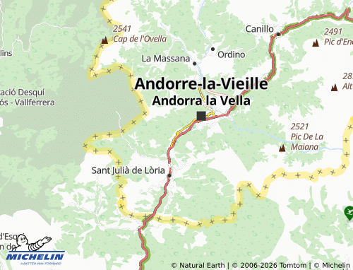 Carte MICHELIN Santa Coloma - ViaMichelin