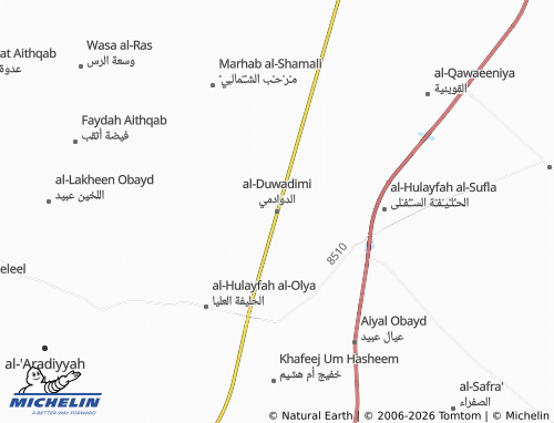 MICHELIN-Landkarte al-Duwadimi - ViaMichelin