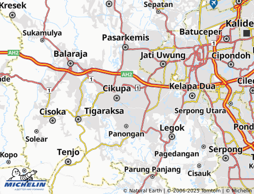 MICHELIN Dukuh map - ViaMichelin